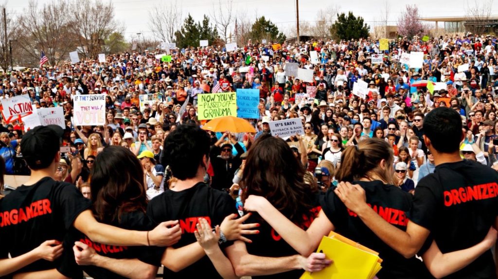 Student organizers of the March for Our Lives in Albuquerque, NM, 2018